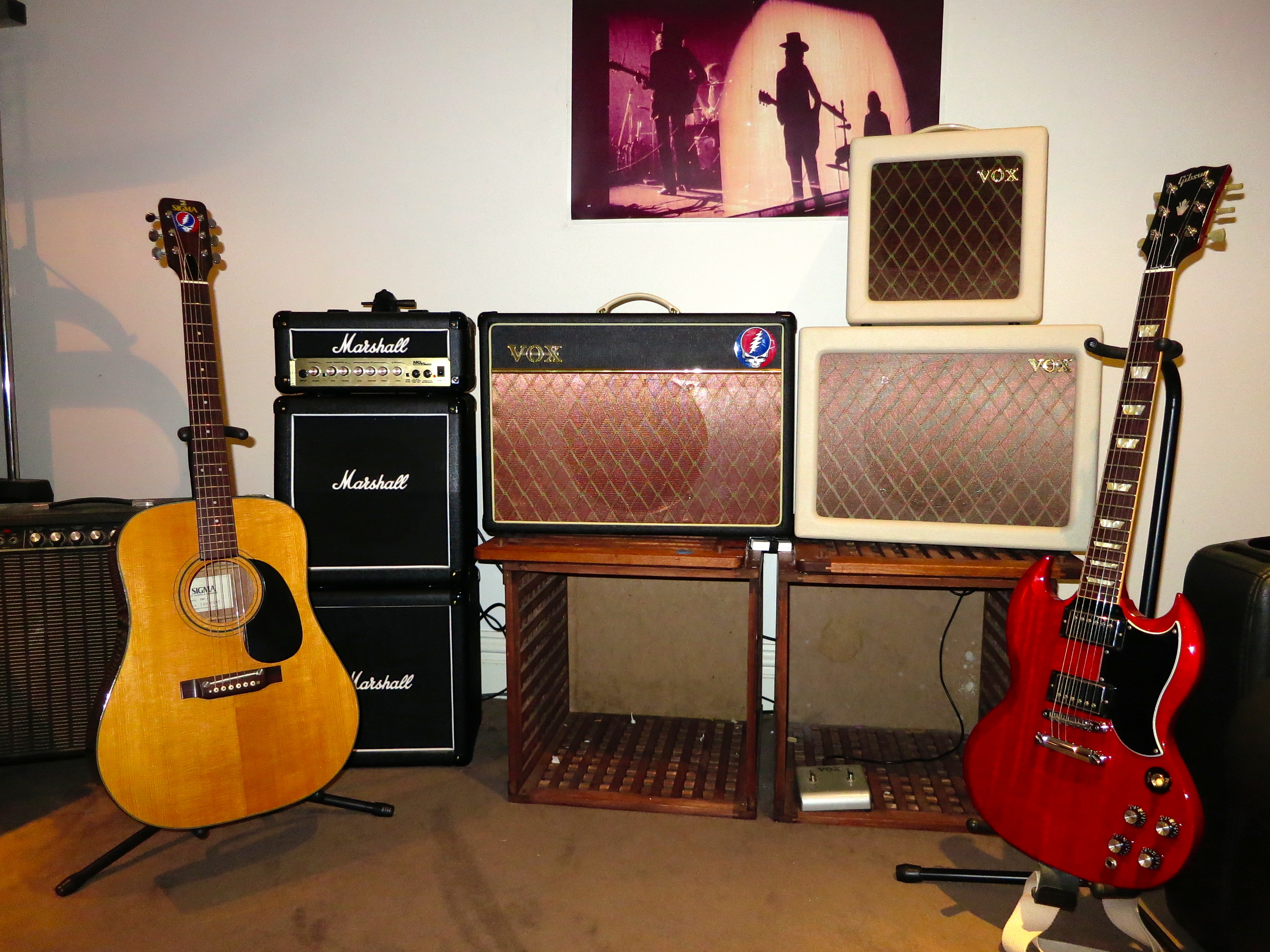 Vox AC15 with external 1x12 cabinet
