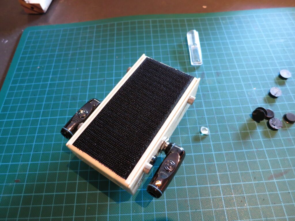 Pedal with velcro underneath